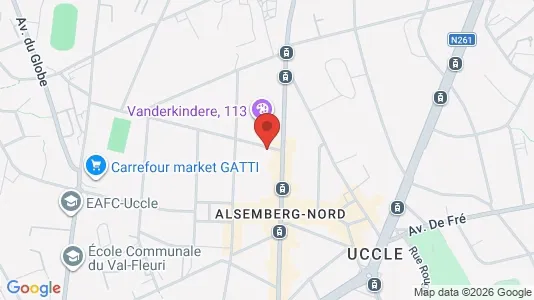 Apartments for rent i Brussels Ukkel - kort over placeringen