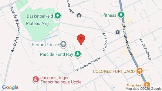 Apartments for rent i Brussels Ukkel - kort over placeringen