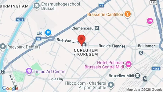 Apartments for rent i Brussels Anderlecht - kort over placeringen