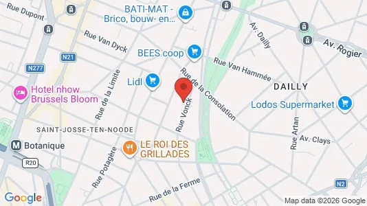 Apartments for rent i Brussels Schaarbeek - kort over placeringen