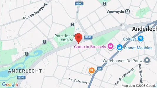 Apartments for rent i Brussels Anderlecht - kort over placeringen