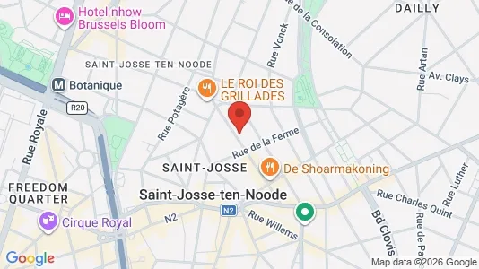 Apartments for rent i Brussels Sint-Joost-ten-Node - kort over placeringen