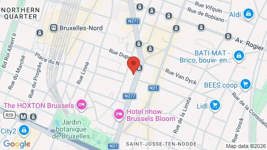 Apartments for rent i Brussels Sint-Joost-ten-Node - kort over placeringen