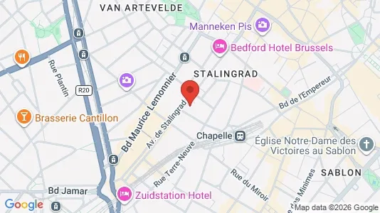 Apartments for rent i Stad Brussel - kort over placeringen