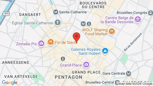 Apartments for rent i Stad Brussel - kort over placeringen