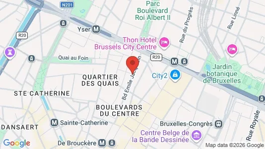 Apartments for rent i Stad Brussel - kort over placeringen