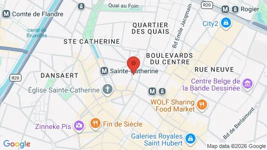Apartments for rent i Stad Brussel - kort over placeringen