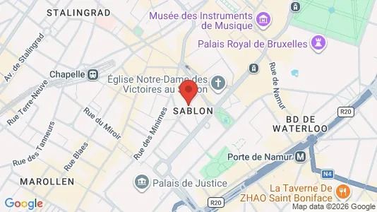 Apartments for rent i Stad Brussel - kort over placeringen