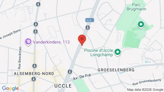 Apartments for rent i Brussels Ukkel - kort over placeringen