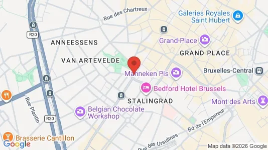 Apartments for rent i Stad Brussel - kort over placeringen