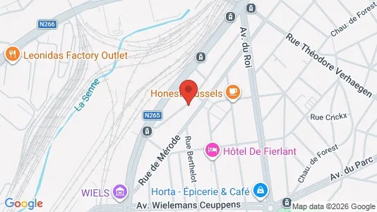 Apartments for rent i Brussels Vorst - kort over placeringen