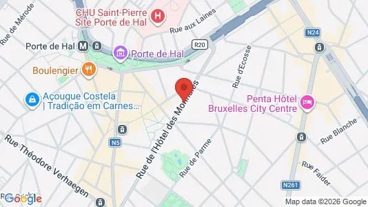 Apartments for rent i Brussels Sint-Gillis - kort over placeringen