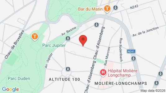 Apartments for rent i Brussels Vorst - kort over placeringen