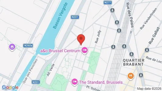 Apartments for rent i Stad Brussel - kort over placeringen