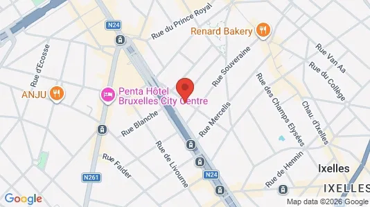 Apartments for rent i Stad Brussel - kort over placeringen