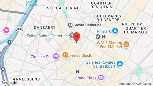 Apartments for rent i Stad Brussel - kort over placeringen