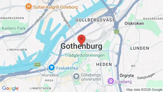 Apartments for rent i Gothenburg East - kort over placeringen