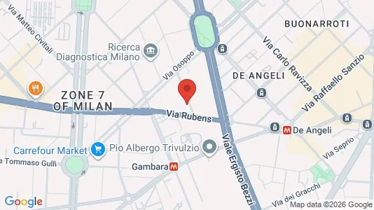 Apartments for rent i Milano Zona 1 - Centro storico - kort over placeringen