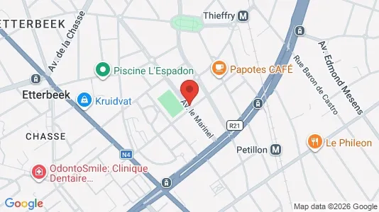 Apartments for rent i Brussels Etterbeek - kort over placeringen