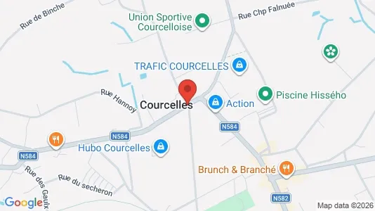 Apartments for rent i Courcelles - kort over placeringen
