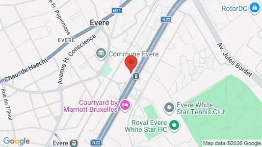 Apartments for rent i Brussels Evere - kort over placeringen