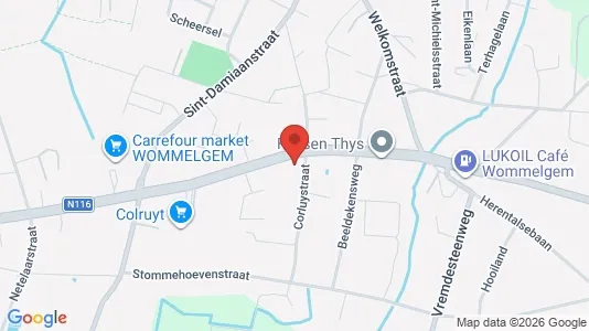 Apartments for rent i Wommelgem - kort over placeringen