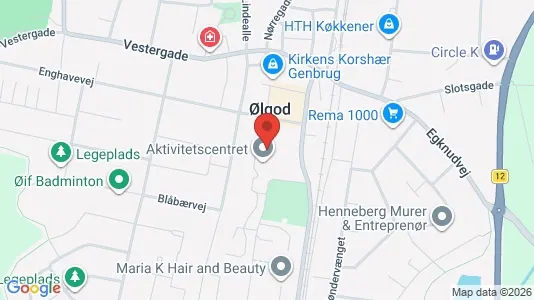 Apartments for rent i Ølgod - kort over placeringen