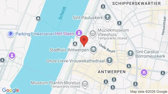 Apartments for rent i Stad Antwerp - kort over placeringen