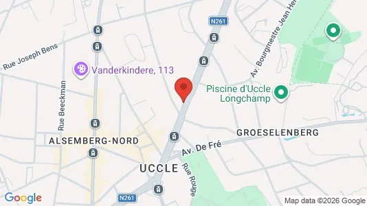 Apartments for rent i Brussels Ukkel - kort over placeringen