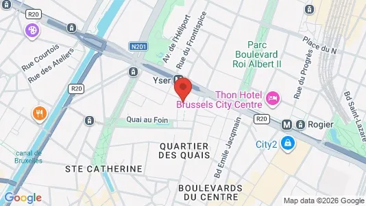 Apartments for rent i Stad Brussel - kort over placeringen