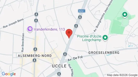 Apartments for rent i Brussels Ukkel - kort over placeringen