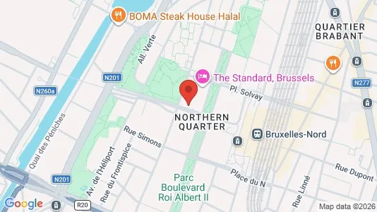 Apartments for rent i Stad Brussel - kort over placeringen