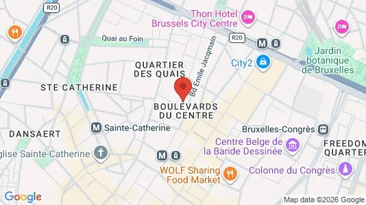Apartments for rent i Stad Brussel - kort over placeringen