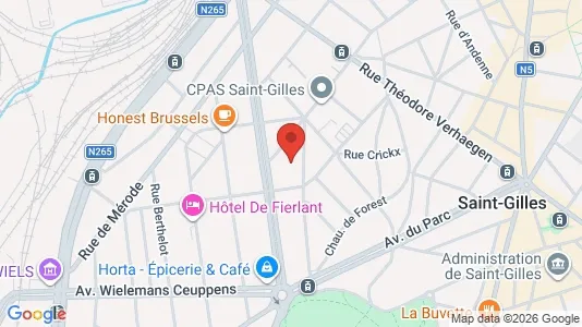 Apartments for rent i Brussels Sint-Gillis - kort over placeringen