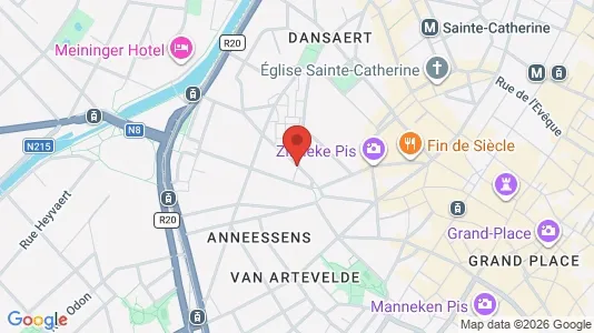 Apartments for rent i Stad Brussel - kort over placeringen