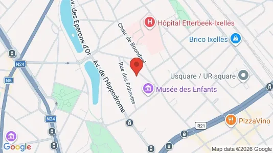 Apartments for rent i Brussels Elsene - kort over placeringen