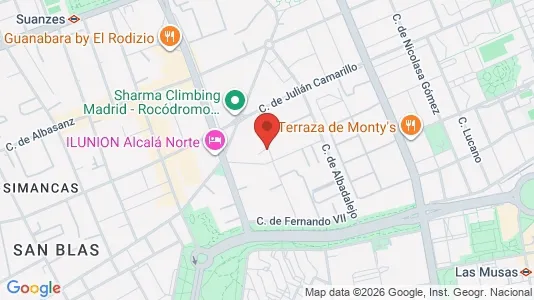 Apartments for rent i Madrid San Blas - kort over placeringen