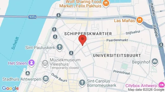 Apartments for rent i Stad Antwerp - kort over placeringen