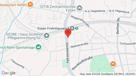 Apartments for rent i Essen - kort over placeringen