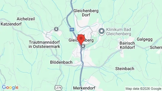 Apartments for rent i Bad Gleichenberg - kort over placeringen