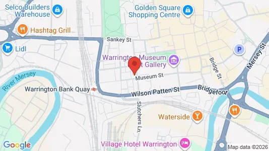 Apartments for rent i Warrington - Cheshire - kort over placeringen