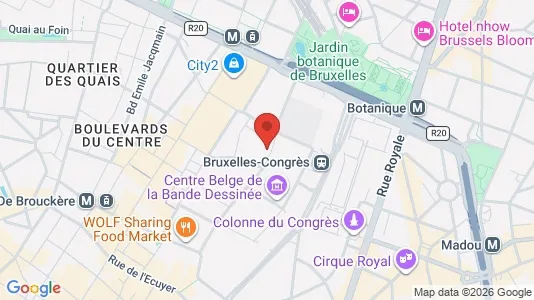 Apartments for rent i Stad Brussel - kort over placeringen