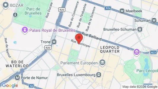 Apartments for rent i Stad Brussel - kort over placeringen