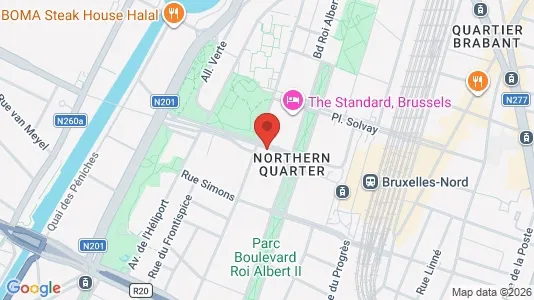 Apartments for rent i Stad Brussel - kort over placeringen