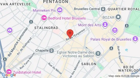 Apartments for rent i Stad Brussel - kort over placeringen
