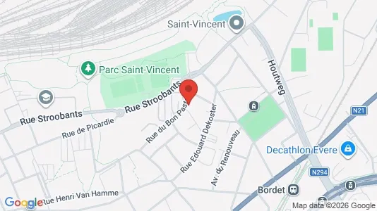 Apartments for rent i Brussels Evere - kort over placeringen