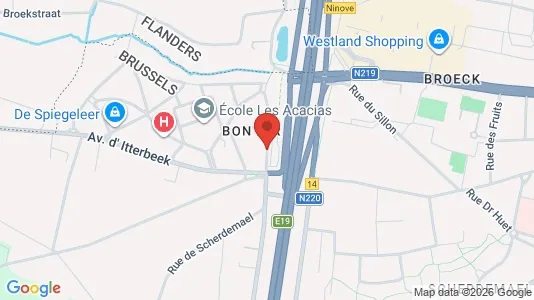 Apartments for rent i Brussels Anderlecht - kort over placeringen