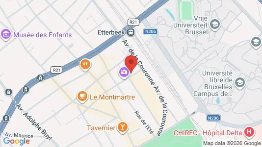 Apartments for rent i Brussels Elsene - kort over placeringen