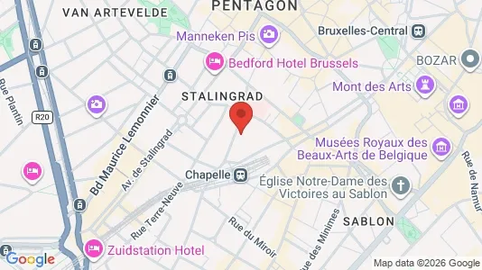 Apartments for rent i Stad Brussel - kort over placeringen