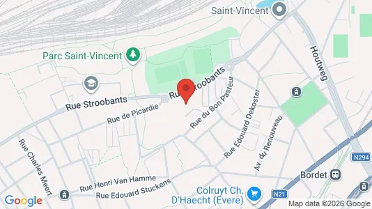 Apartments for rent i Brussels Evere - kort over placeringen